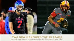Two new teams in MaxPreps Top 25 - No. 24 Los Alamitos (CA) and No. 25 Mission Viejo (CA)