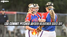 LSU commit pitcher Jayden Heavener is a beast in the circle
