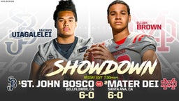 BIGGEST HIGH SCHOOL FOOTBALL GAME OF THE YEAR: No. 1 St. John Bosco vs. No. 2 Mater Dei preview