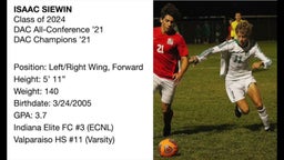 Isaac Siewin '24 Soccer Highlights