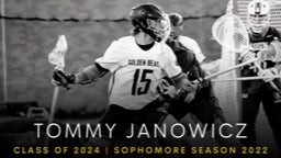 Tommy Janowicz '24 :Sophomore Season Lacrosse Highlights