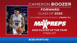 Cameron Boozer of Columbus (Miami) is a 2022-23 MaxPreps High School Basketball Player of the Year Finalist
