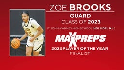 Zoe Brooks of St. John-Vianney (Holmdel) is a 2022-23 MaxPreps High School Girls Basketball Player of the Year Finalist