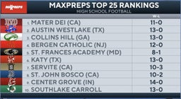 High school football rankings: MaxPreps Top 25 - Week 16