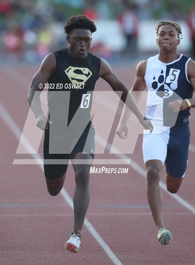 Photo 23 in the CIF State Track and Field Championship (Boys 100 Meter