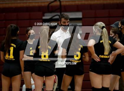 Thumbnail 3 in JV: Salpointe Catholic vs. Mesquite photogallery.