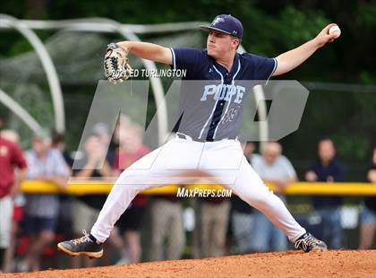 Thumbnail 3 in Lassiter vs. Pope (GHSA 6A Semi-Final Game 2) photogallery.
