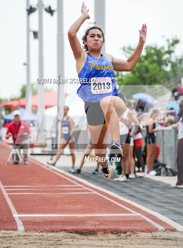 Photo 35 in the AIA Track & Field Preliminaries (Girls Long Jump D1/D2