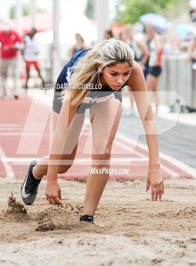 Photo 50 in the AIA Track & Field Preliminaries (Girls Long Jump D1/D2