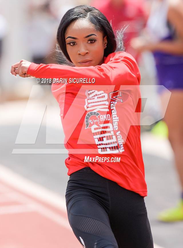 Photo 2 in the AIA Track & Field Preliminaries (Girls Long Jump D1/D2
