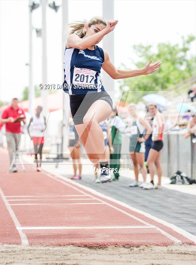 Photo 47 in the AIA Track & Field Preliminaries (Girls Long Jump D1/D2