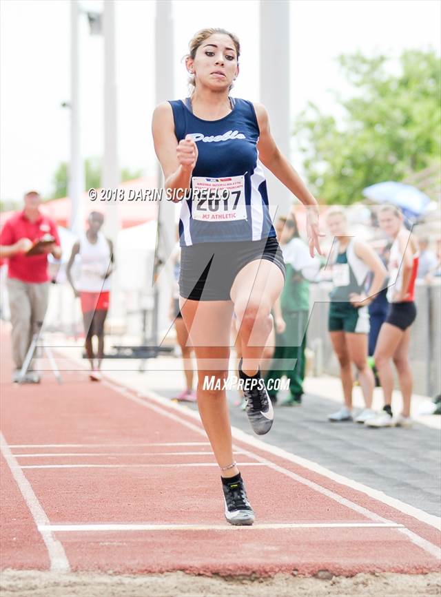 Photo 46 in the AIA Track & Field Preliminaries (Girls Long Jump D1/D2