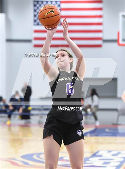 Thumbnail 1 in Example Academy Red vs. Lincoln Prep (Ontario, Canada) - (Nike Tournament of Champions) photogallery.