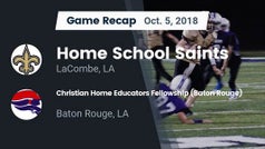 Football Game Recap: Northside HomeSchool vs. Christian Home Edu