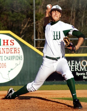 Jameson Taillon 50 The Woodlands High School Highlanders White