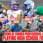Football playing sons of former athletes