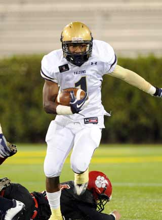 Stefon Diggs 1 Our Lady of Good Counsel High School Falcons Navy Blue  Football Jersey 1 — BORIZ