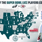 Home states of Super Bowl LVII players