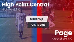Football Game Recap: Page vs. High Point Central