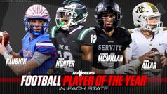 Football Player of the Year in each state